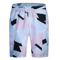 Ljetne kratke hlače za muškarce Kartonska traka od ispisane elastične pojaseve kratke hlače za plažu