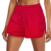 Žene trčanje Brze suho kratke hlače Elastična struka Yoga hlače Sportske hlače Hlače za žene Red_ m
