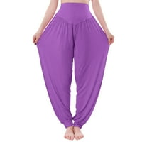 Koaiezne ženske hlače visokog struka joga hlače hipi hlače boho plaža plus veličina palika hlače yoga