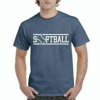 Muška majica kratki rukav - softball sa loptom