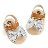 Sandale za dijete Ljeto Vanjski prvi hod ljetni sandal srebrne veličine 6