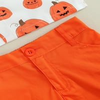 MA & Baby Kids Boys Halloween Outfits Zli bundeve Ispis kratkih rukava s majicama Skirt