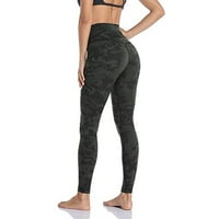 Abcnature High Squist Yoga gamaše, kompresijska vežbanje za žene Yoga hlače Tummy Control Control Dužina