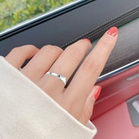 Jujiay ukras prsta ukras u obliku jedinstvenog modnog ljubavnog srca Uklapanje parnog prstena