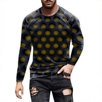 Strungten muške majice Grafički apstraktni vrat odjeću Odjeća na otvorenom dugim rukavima Print Modni