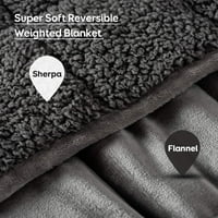 Siviti 15klbs ponderirani pokrivač za odrasle, dvostruke veličine nejasno teško bacajte pokrivač sa