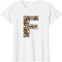 Cool slovo F Početno ime Leopard Cheetah Ispis majica