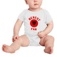 Najnovija Albanija National Soccer Team Fan Steath Baby Rompers Baby odjeća
