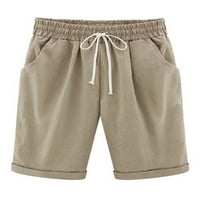 Ženske kratke hlače u visokim strukom Ležerne prilike kratkotrajne hlače Summer Lounge kratke mini pantalone