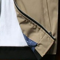DTIDTPE jakna za spavanje Muškarci Ležerne prilike, čvrsti jakni štand sa zatvaračem Zipper džepni kaput