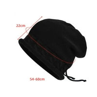 Haxmnou Winter Hat Topli kabel pleteni kape kape za mekane rastegnute debele slatke pletene kape za