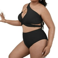 Ženski plus Crisscross tvari za kiprenjivanje bikinija 2xl