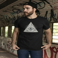 Sveta geometrija svi vidjeli majicu za oči muškarci -Image by shutterstock, muški medij
