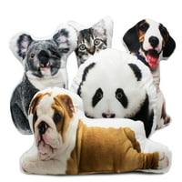 Fennco Styles Dekorativni 3D slatki plišani plišani jastuk u obliku životinja