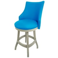 Tobias dizajnira Bellissima 26 okretna stolica za okretni drveni stol u Karolini plavi bijeli