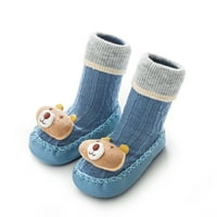 TODDLER Cipele Boys Girls Baby Socks Cipele Toddler Cipele Spratske čarape Cipele Bear Plava odjeća