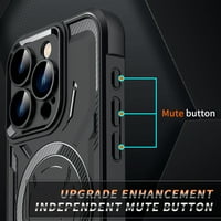 Decaze Teška telefonska školjka za Apple iPhone Pro max, podrška bežično punjenje, hibridni otporan