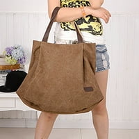 Hesoicy ženska casual puna boja platnena torba na ramenu torba torbica za kupovinu sa patentnim zatvaračem