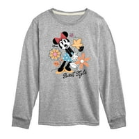 Disney - Minnie Mouse Sweet Style - Grafička majica dugih rukava za mlade