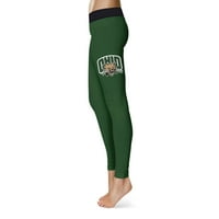 Ženski zeleni Ohio Bobcats Solid joge gamaše
