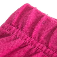 Glookwis djeca elastične struke hlače meke hlače obične udobne gamaše mršave čvrste boje dno dugačke