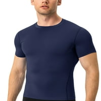 Glonme muškarci Kompresijske košulje Baselayer Ljetni vrhovi Cool Suw Sport T Majica Trčanje vlage Wicking