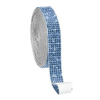 Jezera Plava samoljepljiva resonska resola Dijamantna vrpca Glitter Rhinestone Naljepnica Roll DIY