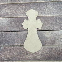 4 široka belle cross 20, nedovršeni oblik umjetnosti drvenih obnaša