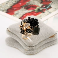 Toyella šarena kristalna dragulja za otvaranje smola cvjetnog prstena ljubičasta