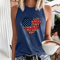 Žene patriotske američke američke zastave Cami majica za bluzu za bluzu TOP seksi vrhovi print vest