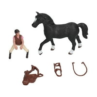 Konj Model, Rođendanski ukras Poklon simulirani konj Rodeo Figurine Lifelike Vivid za zabavu za kućni