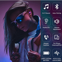 Urban Street Buds Plus True Bluetooth bežični uši za Xiaomi Mi 10S sa aktivnim bukom Otkazivanje ljubičaste