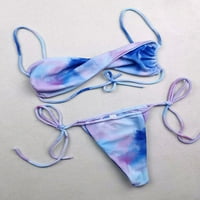 Tie Dye Biquinis Feminino kupaći kostim cvjetni print bikini Ženski kupalište Solidni kupaći kostimi
