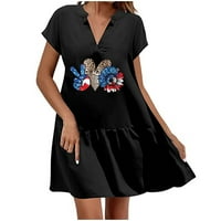 Ljetna ušteda! Moja narudžba Ljetne modne crne haljine Boho haljina Spring Haljina Leopard haljina Visoko