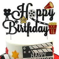 Filmska noćna torta Topper Movie Noćni rođendan Party Decoration Movie Tort Topper Theme Tema za bebe