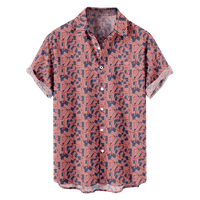 4. jula muška havajska majica USA Nacionalna zastava Grafička boja blok košulje košulja Odjeća za odjeću