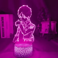 SekkFunning Creative Cool 3D noćna žarulja šarena stola za stol anime lampica puknula bazne dekor