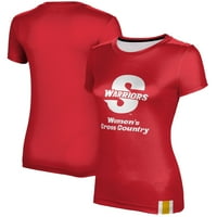 Ženska crvena CAL Država Stanislaus Warriors Majica za ženska cross Country