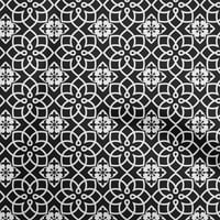 Onuone pamučna kambrska crna tkanina DAMASK Šivaće materijal Ispis tkanina sa dvorištem široko