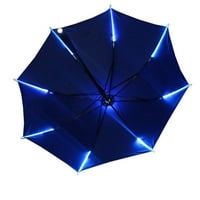 Kunyu Creative Colorful Flash LED svjetlo Vjetro otporne na sunčanje Kiša Night Kišobran