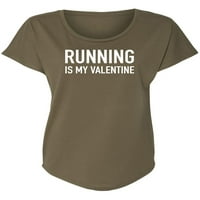 Trčanje je moj valentinski ženski Dolman Tee