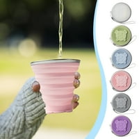 Dengmore Mali prijenosni čaše za piće silikonsko podizanje putnika preklopna čaša Prijenosna kupa za
