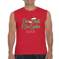 Normalno je dosadno - muške grafičke majice bez rukava, do muškaraca veličine 3xl - Dragi Djed Mraz