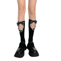 Žene Y2K koljena Visoke čarape Dizalice sa šarlom Kawaii Srednja cijev čarape Teen Girls duge čarape