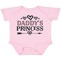 Inktastični daddys Princess Baby Odeća poklon Baby Girl Bodysuit