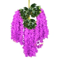 Cleance Viseće cvijeće Modna domaćinstvo Violet Wall Viseće ljubičasto umjetno ukrašavanje simulacijskog