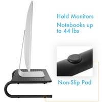 Visina monitora postolje za uspostavljanje sa odzračenim metalom za računalo, laptop, sto, pisač