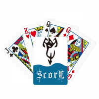 b natpis Chinese Prezime Karakter Xie Score Poker igračka karta Inde