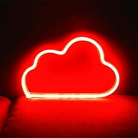 Cuoff LED Cloud Neon Light Sign Noćna svjetiljka Zidna umjetnost Dekorativna soba Dekor zabave