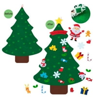 Božićna igračka za djecu 3ft filc visi za božićno ukrašavanje božićnog drveća za zidne sobe ukrasi osjetila